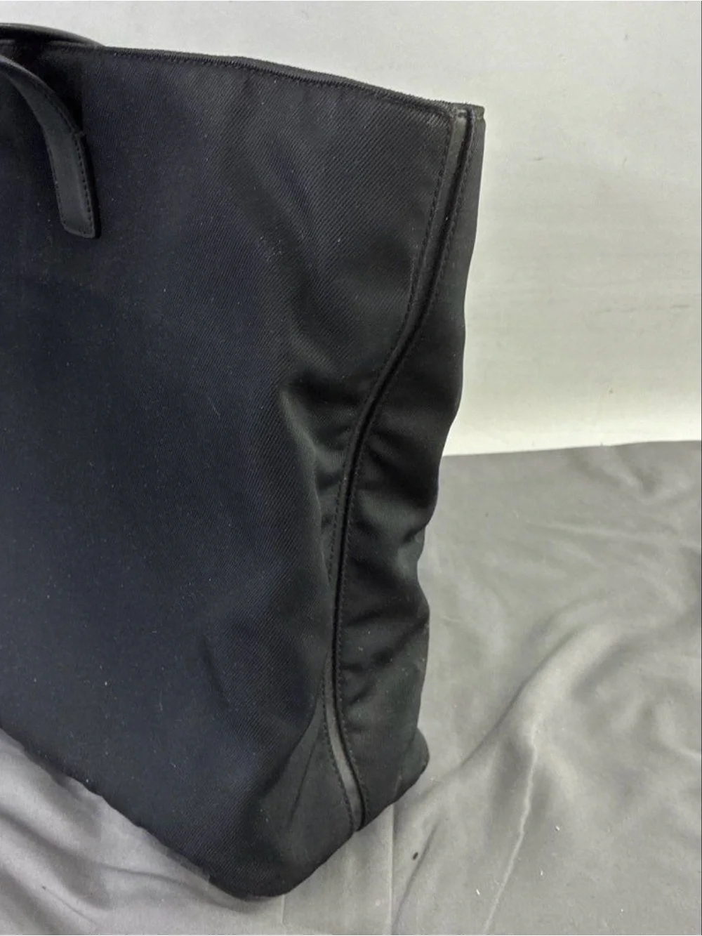 Coach Black Nylon Tote with Leather Ascents